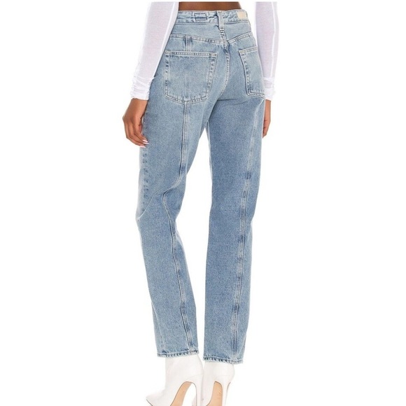 Adriano Goldschmied Paneled Alexxis Vintage Straight Leg Jeans in Showroom Sz 26 - Picture 3 of 11